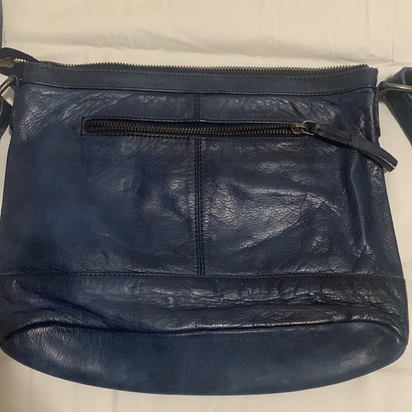 Fredsbruder soft leather handbag navy - Picture 4 of 11